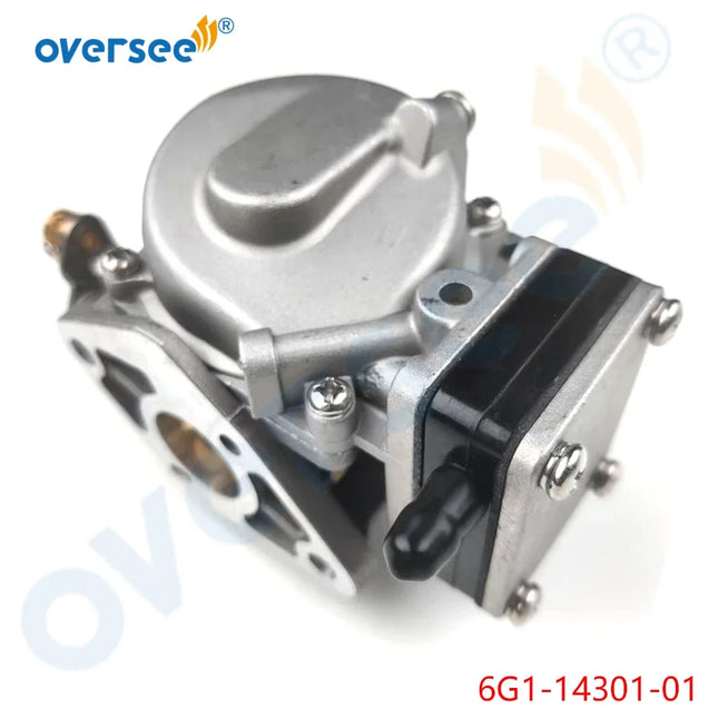 6N0 Carburetor 6G1-14301-01 for Yamaha 6HP 8HP 2 Stroke Outboard Engine 6G1-14301-10 6N0-14301-20 -00 6N0-14301-10