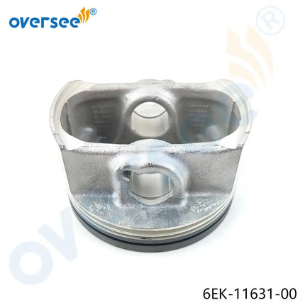 6EK-11631 Piston Kit STD and 6EK-W1165 Connecting Rod Assy for Yamaha F115 115HP 4 Stroke Outboard Engine with Bearing Plate