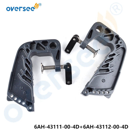 6AH-43111-00-4D & 6AH-43112-00-4D BRACKET CLAMP Kit For 4 Stroke Yamaha F8 9.9 15 20HP Outboard T9.9