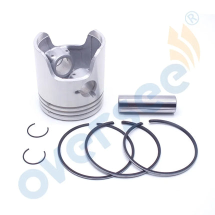 6H4-11631 STD Piston Set with 3 Rings For Yamaha 2T 40HP 50HP 3 Cylinder Outboard Motor 6H4-11631-09-96/95 67MM