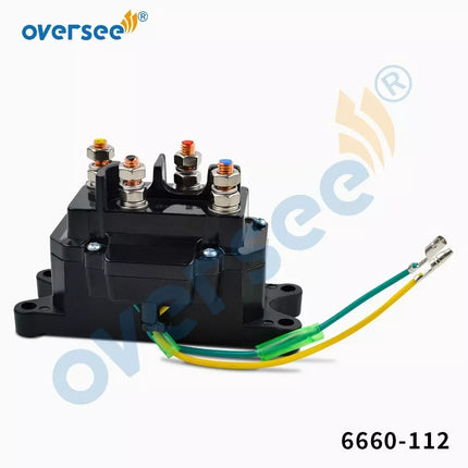 Switch Solenoid 6660-112 For Mercury Winch Motor 12V 6-Term 10900 10903 10907