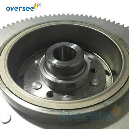 61T-85550-10 Electrical Rotor Flywheel Replaces For Yamaha Outboard Motor 25HP 30HP 61N 69P 61T 2T Parsun 61T-85550