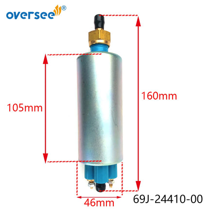 69J-24410-00-00 Electric Fuel Pump For Yamaha 4 Stroke 225-250 HP Outboard Engine 69J-24410