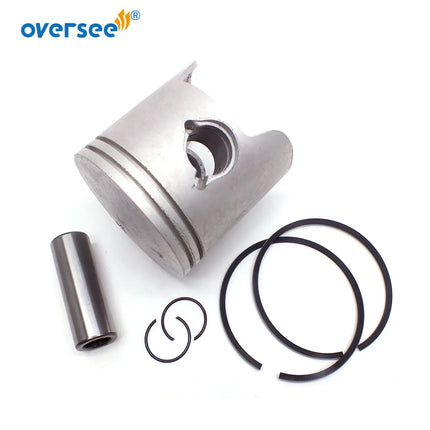 6K5-11636 Piston Set with Rings 6K5-11601-22 +050 For Yamaha Outboard Motor 2T 60HP 3CYL Parsun T60 6K5-11636-03;6H3-11601-22
