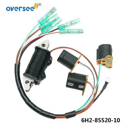 6H2-85520-10 Charge Coil Kit for Yamaha 60HP Outboard Engine 6H2-85580 6H2-85520-10-00