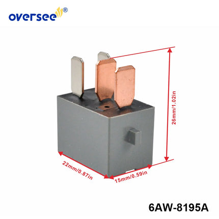 6AW-8195A Relay Assy for Yamaha F150-200 HP Outboard Engine 6AW-8195A-00-00
