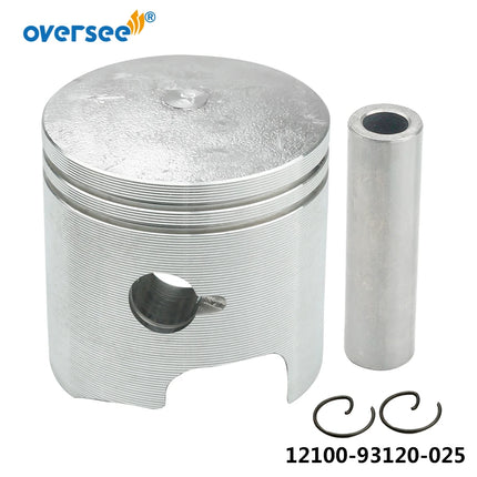 12100-93120-025 Piston Set +025 For Suzuki  2T 9.9HP 15HP DT15 Outboard Motor 12100-93140-025 Oversize 025