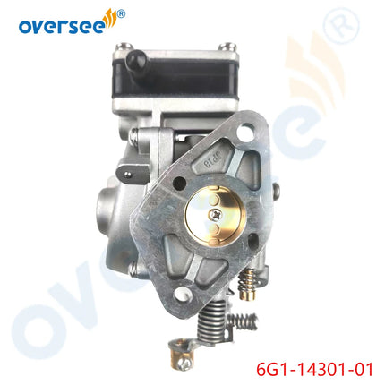 6N0 Carburetor 6G1-14301-01 for Yamaha 6HP 8HP 2 Stroke Outboard Engine 6G1-14301-10 6N0-14301-20 -00 6N0-14301-10