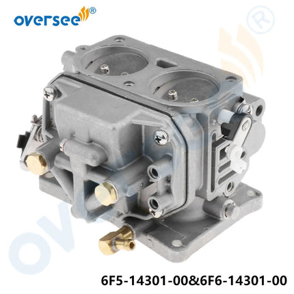 6F5-14301-00 Carburetor Assy For Yamaha 40HP 2-Stroke Outboard Engine 6F6-14301-00-00