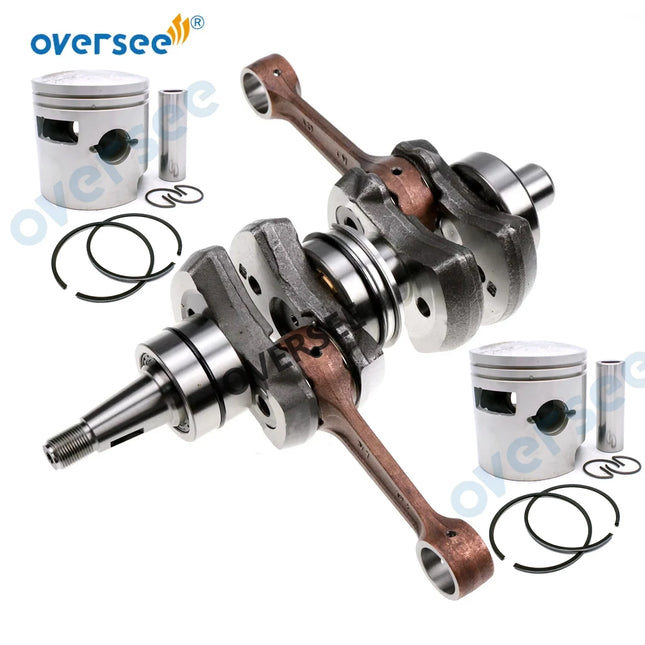 61N-11400-00 Crankshaft Assy with Piston Set For Yamaha 2T 25HP 30HP Outboard Engine 69P-11400-00