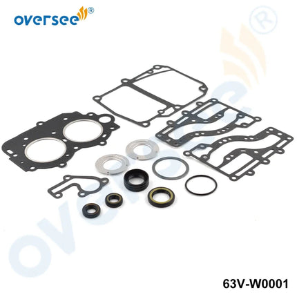63V-W0001-01 GASKET UPPER CASING Kit Replace For Yamaha 15HP 9.9HP Parsun Hidea Outboard Engine Premium Quality