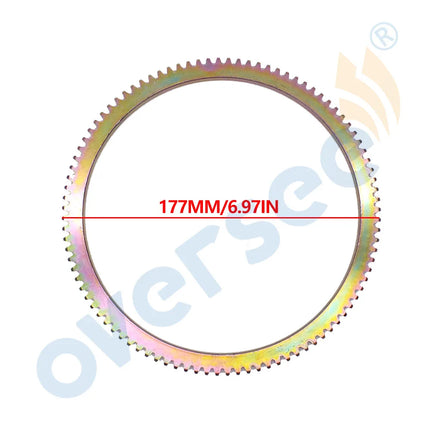 OVERSEE Flywheel Crown Gear Ring For Tohatsu Outboard Motor Seapro HDX Hidea Hangkai  2T 9.8-18HP Mercury 9.9HP