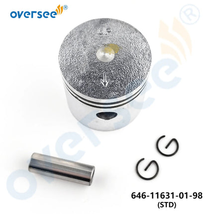646-11631 Piston Kit STD for Yamaha 2HP 2-Stroke Outboard Engine 646-11631-01-98