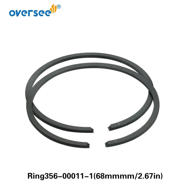 356-00011 Piston Ring STD For Tohatsu 2T 40HP 50HP Outboard Engine Include 346-00011-0 Mercury Mercruiser 16054A4, 39-16054A4