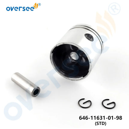 646-11631 Piston Kit STD for Yamaha 2HP 2-Stroke Outboard Engine 646-11631-01-98