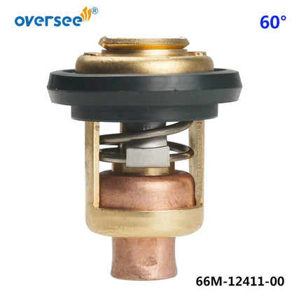 825212T02 Thermostat 60 Degrees For Mercury Yamaha Honda 4 Stroke Outboard Engine 19300-ZW9-003, 825212001, 66M-12411, 6G8-12411