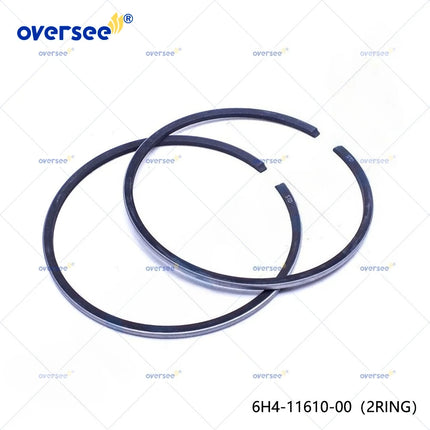 6H4-11610-00 Piston Ring (STD) for Yamaha 2T 2 Cyl 40-50HP Outboard Engine (2 rings) 63D-11603-00