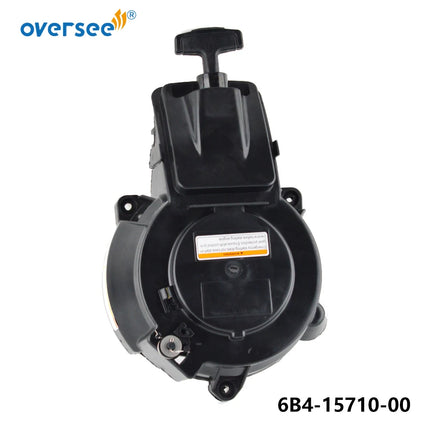 6B4-15710 Starter Assy for Yamaha E9.9D E15D 2-Stroke 6B4 Outboard Engine Boat Motor 6B4-15710-00
