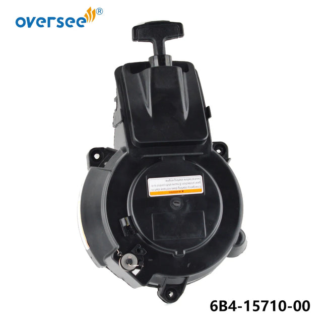 6B4-15710 Starter Assy for Yamaha E9.9D E15D 2-Stroke 6B4 Outboard Engine Boat Motor 6B4-15710-00
