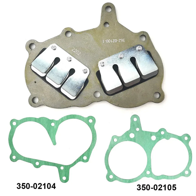 Reed Valve Assembly 362-02100-1 with Gaskets For Tohatsu Nissan M9.9 M15 M18 / NS9.9 NS15 NS18 Outboard Engine 36202-1001M