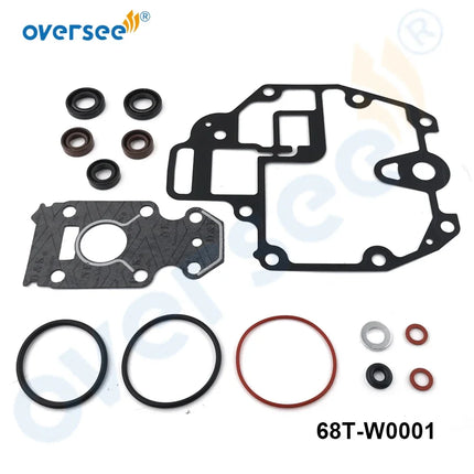 68T-W0001-20 Lower Unit Gasket Kit for Yamaha 4-Stroke 6HP 8HP 9.9HP Outboard Engine