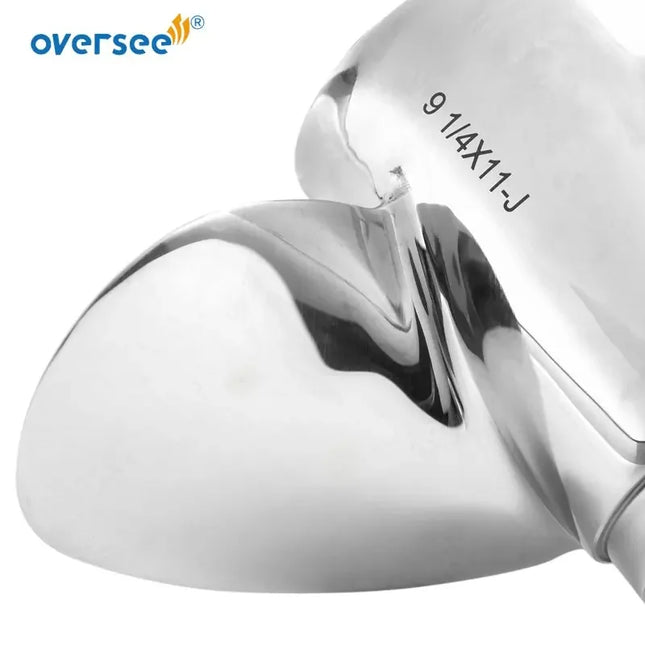63V-45943-10-SS Propeller For Yamaha  9.9hp 15hp Stainless Steel Marine Propeller (3X9-1/4"X11"-J) Outboard Engine