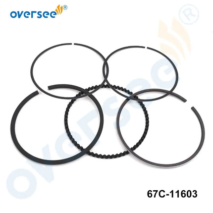 67C-11603 Piston Ring Set (STD) for Yamaha 20-70HP Outboard Engine Parsun F25-05020102 Mercury 893525A01