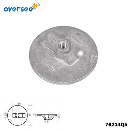 8M0126671 Zinc Anode Kit For Mercury Marine Verado L6 225 250 275 300HP Outboard Engine