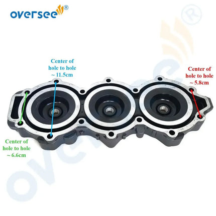 6H3-11111-01-1S Head Cylinder with Gasket 6H3-11181 For Yamaha 60HP 70HP Outboard Engine Marine Parts