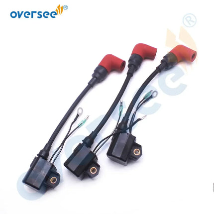 6R3-85570-01 (set of 3) Ignition Coil with cap Assy for Yamaha L 100HP 150HP 175HP 200HP 225HP 6R3-85570-00