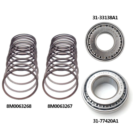 Driveshaft Bearing Set and Shim Set for Mercury 75-115HP Outboard Engine 33138A1 77420A1 8M0063268 8M0063267 OEM New Parts