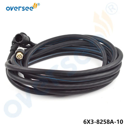 6X3-8258A-10 20ft Main Wiring Harness 10P for Yamaha Outboard Motor 704 Remote Control, 6m 688-8258A-60-00