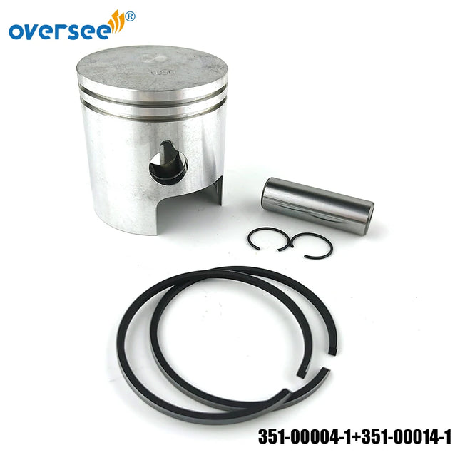 351-00004-1 Piston Set & Ring 351-00014-1 Oversize 0.5MM for Tohatsu 9.9HP 15HP Outboard Engine