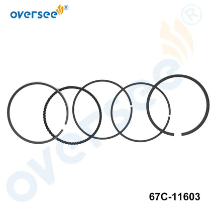 67C-11603 Piston Ring Set (STD) for Yamaha 20-70HP Outboard Engine Parsun F25-05020102 Mercury 893525A01