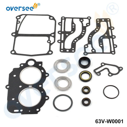 63V-W0001-01 GASKET UPPER CASING Kit Replace For Yamaha 15HP 9.9HP Parsun Hidea Outboard Engine Premium Quality