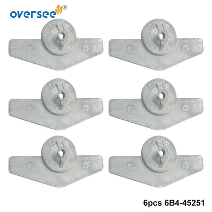 6B4-45251 Zinc Anode For Yamaha 2T 9.9HP 15HP Outboard Engine 6B4452510000 6B4-45251-00 6B4-45251-00-00