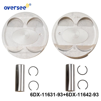 6DX-11631-93 & 6DX-11642-93 Piston Set STD for Yamaha Waverunner F250 Outboard Engine
