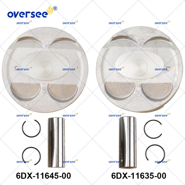 6DX-11635-00 & 6DX-11645-00 Piston Set +0.25mm for Yamaha Waverunner F250 Outboard Engine