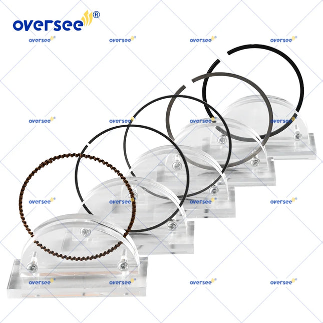 6D8-11603-10 Piston Ring Set (STD) for Yamaha DF 75 90 115HP 4 Stroke Outboard Engine 6D8-11603 67F-11603