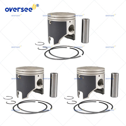 3 Sets Standard 79.9mm Piston Kit for Yamaha GPR XL XLT 800 1200 PV 66V-11631 66E-11631-01