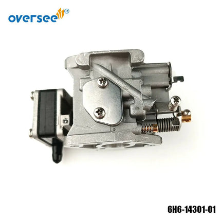 6H6-14301-01 Carburetor For Yamaha 2-Stroke 6HP 6C Outboard Engine Boat Motor Aftermarket Parts 6H6-14301 6H6-14301-10