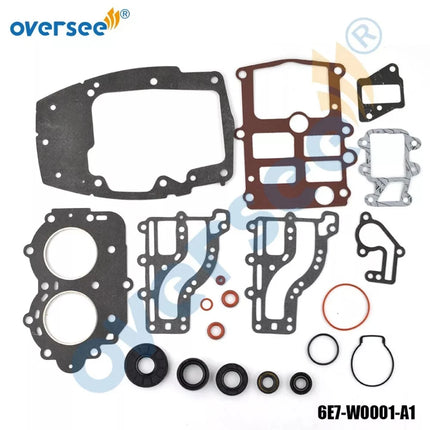 6E7-W0001Gasket Kit For Yamaha Parsun Hidea 15HP 2-stroke Outboard Engine 6E7-W0001-A1