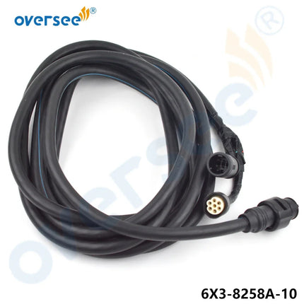 6X3-8258A-10 20ft Main Wiring Harness 10P for Yamaha Outboard Motor 704 Remote Control, 6m 688-8258A-60-00