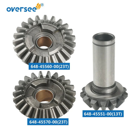 648 Gear Kit For Yamaha Outboard Motor 2T 25HP C25 F25 Forward Gear 648-45560; Reverse Gear 648-45570; Pinion 648-45551-00