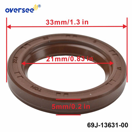 69J-13631 Oil Seal for Yamaha 90-350 HP 4-Stroke Outboard Engine 69J-13631-00