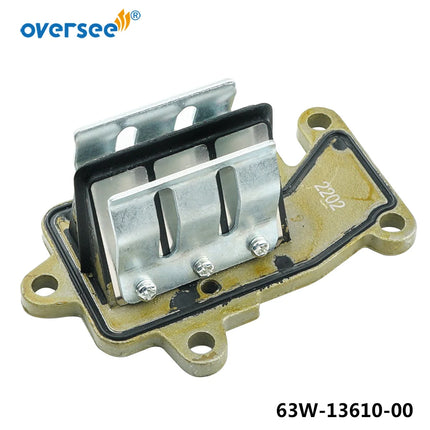 63W-13610-00 Reed Valve Assy Replaces For Yamaha Parsun Powertec 9.9HP 15HP Outboard Engine, Boat Motor 63V-13610