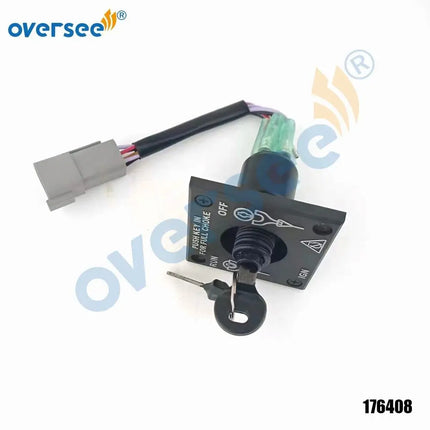 Oversee 176408 Single Engine Ignition Starter Cut Off Key Switch Kit For Johnson W/CO SW