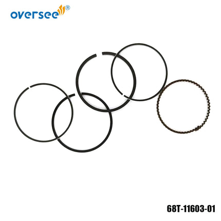68T-11603-01-00 Piston Ring Set (STD) For Yamaha 6HP 8HP 9.9HP Outboard Engine F6 F8 F9.9 Boat Motor