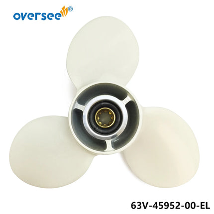 Aluminum Propeller 9-1/4x10 Fits Yamaha Outboard 9.9HP 15HP 63V-45952-00-EL 9 1/4 10