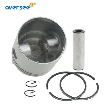 6G1-11631 6G1-11610 Piston with Ring STD Kit For Yamaha Outboard Motor 2T 6HP 8HP 6G1-11631-00-98 6G1-11610-00 50mm Marine Parts
